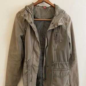 H&M Divided Olive Green Military / Cargo Jacket Size 8